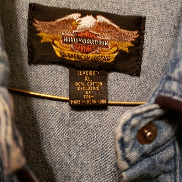 Harley Davidson Denim Shirt - Picture 2 of 3